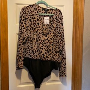 Leopard print bodysuit